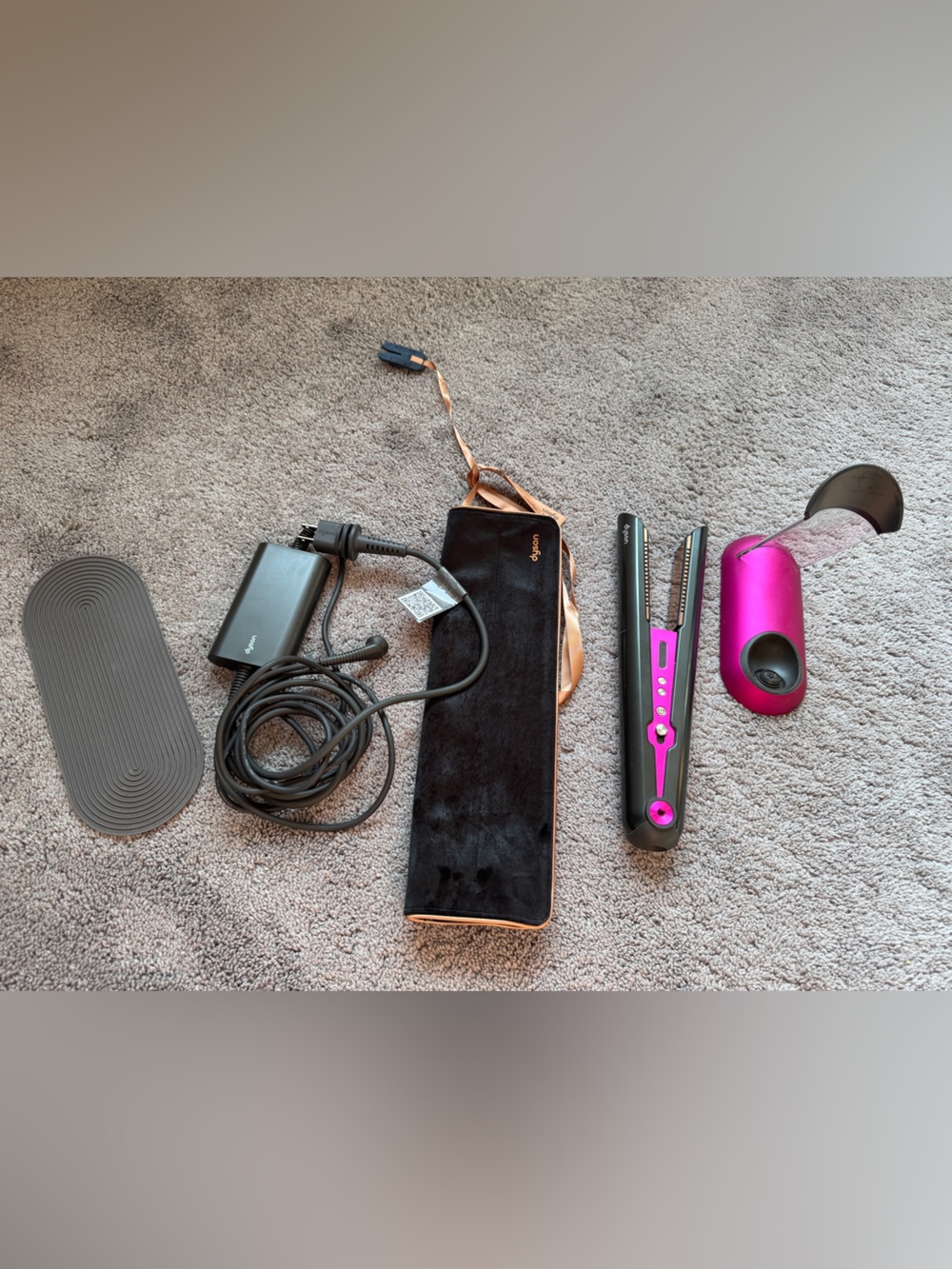 Dyson Hair Straightener Flat Iron in Pink and Black